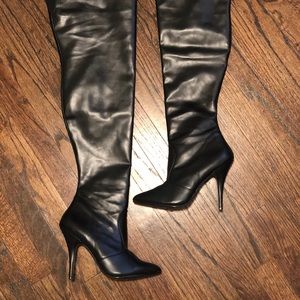 Thigh High “Leather” Boots